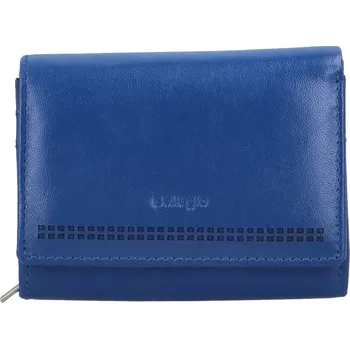 Peněženka Dámská kožená malá peněženka Bellugio Aijva, modrá