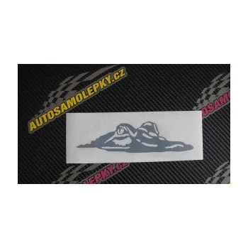 Samolepící dekorace SAMOLEPKA Krokodýl 003 pravá hlava na hladině (17 - šedá) NA AUTO, NÁLEPKA, FÓLIE, POLEP, TUNING, VLASTNÍ TEXT, TISK, AUTOSAMOLEPKY.cz, POLEPY, OBRÁZEK, LOGO, SAMOLEPKY