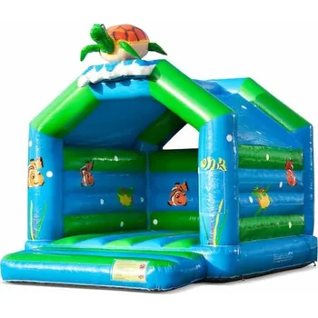 Skákací hrad Skákací hrad PROFI se střechou | skákací hrad želva | 5x4m | certifikováno