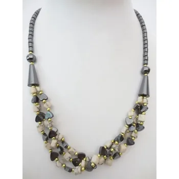 Náhrdelník Náhrdelník Hematit s howlitem