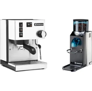 Kávovar Rancilio Silvia E, white + Rancilio Rocky Doserless