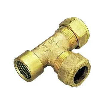 Instalatérský materiál TIEMME 22x22x1/2" T-kus (vnitřní závit) pro měděné trubky