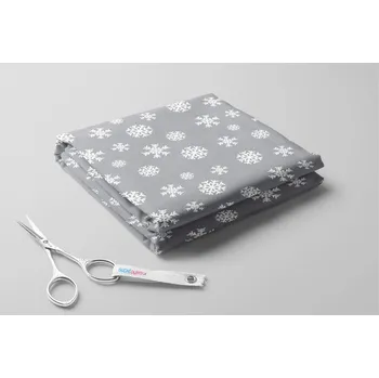 Softshell s beránkem, Bílé vločky Barva: Šedá