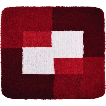 Koupelnová předložka Ridder COINS 55x50cm, 7103806 Protiskluzová koupelnová předložka červená