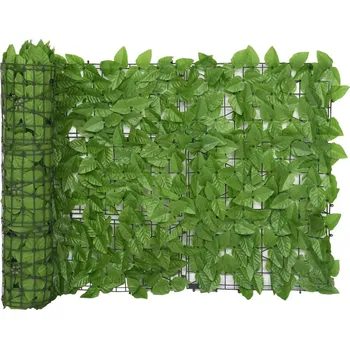 Stínicí technika ZBXL Balkónová zástěna se zelenými listy 400 x 75 cm
