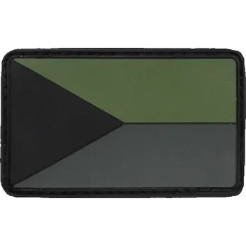 Nášivka MFH 3D PVC Velcro vlajka ČR bojová polní oliv