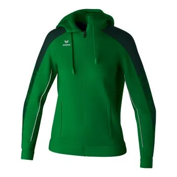 ERIMA EVO STAR TRÉNINKOVÁ BUNDA S KAPUCÍ - DÁMSKÁ - Zelená, Tmavě zelená - velikost 44