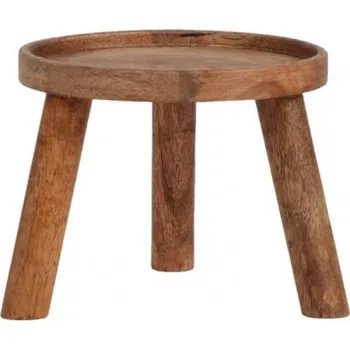 Stojan na květiny Dřevěný stojan na květináč Kolibri, hnědý