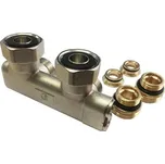 FORNARA křížení rohové pro radiátory VK, uzavíratelné, s redukcemi 3/4" x 1/2" a adaptéry na plocho