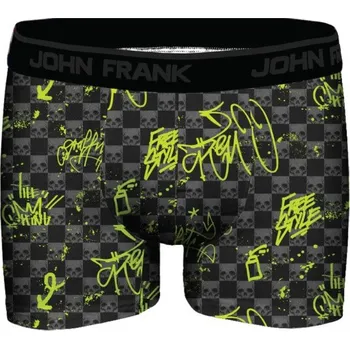 Pánské spodní prádlo Pánské boxerky John Frank JFBDMOD103 XL Černá