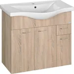 umyvadlová skříňka KERAMIA FRESH 50083 74,5x74x34,7cm,dub platin