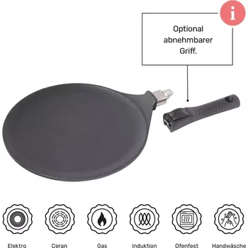 Pánev Titanová pánev 28 cm na palačinky a steaky BAF Gigant INDUKCE odnímatelná ručka