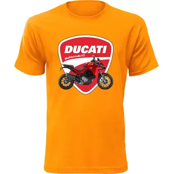 Pánské tričko Ducati Multistrada V2 oranžové