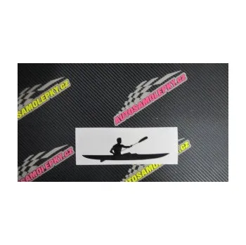 Polep vozidla SAMOLEPKA Kajakář 003 pravá (10 - červená) NA AUTO, NÁLEPKA, FÓLIE, POLEP, TUNING, VLASTNÍ TEXT, TISK, AUTOSAMOLEPKY.cz, POLEPY, OBRÁZEK, LOGO, SAMOLEPKY