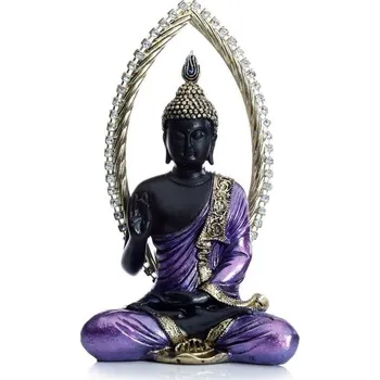 Figurka Soška Buddha fialový 24,5 cm
