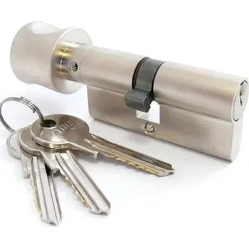 Bezpečnostní vložka STAR 70S s knoflíkem Varianta: Vložka 30K/35 mm, Povrch: Nikl lesklý