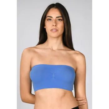 Podprsenka Dámský bezešvý top- Lambáda Barva: Modrá, Velikost: S/M
