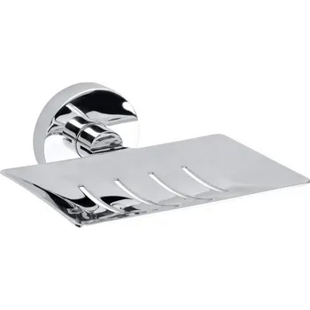 Sada koupelnových doplňků SAPHO X-ROUND mýdlenka obdélníková s otvory, chrom (104208082) XR804