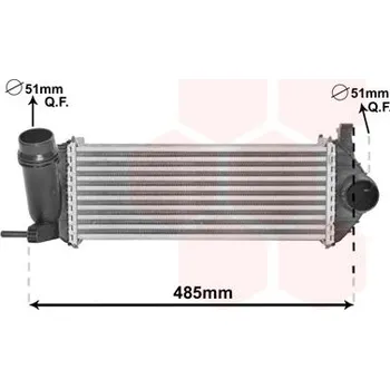 Chladič motoru Chladič turba VAN WEZEL 43004615
