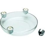 Svícen s mísou ARENA Philippi 30 cm stříbrný