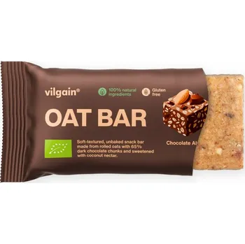 Sportovní výživa Vilgain Oat Bar BIO – mandle a čokoláda 50 g