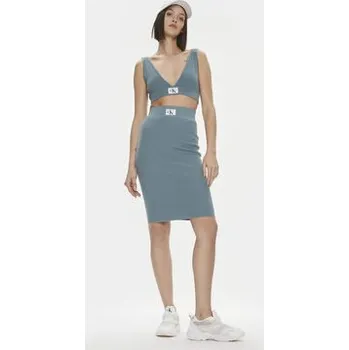 Calvin Klein Jeans Top Variegated J20J222625 Modrá Slim Fit L