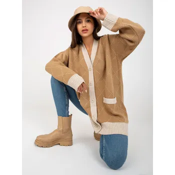 Dámský svetr Dámský svetr LC SW 0258.03P Hnědo-béžová - Rue Paris hnědá-béžová uni