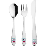 Nerezový dětský příbor ve stříbrné barvě 3 ks – Orion ID_1537322