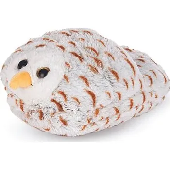 plyšák Cozy Noxxiez CS914 Sněžná sova - hřejivý plyšový pantofel