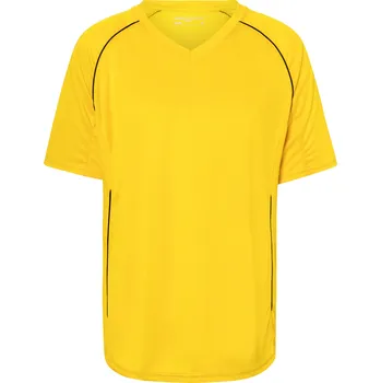 Moto dres Daiber Týmové tričko JN 386 Velikost: 2XL, Barva: žlutá-černá