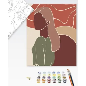 Brushme Malování podle čísel pro začátečníky jedinečnost ženy