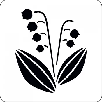 ARTEMISS Konvalinka - plastová šablona 491 Rozměr: C 14,5x14,5cm