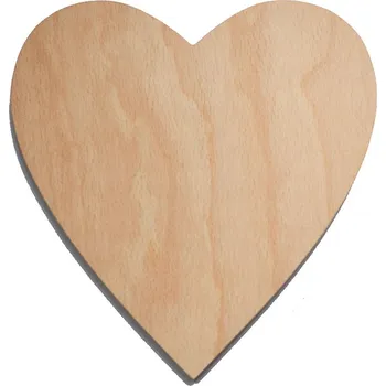 Aladine Dřevěné srdce k dekoraci, 16,5x17 cm