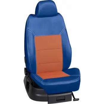 Potah sedadla Autopotahy Dacia DOKKER / od r.2016->, 5 Místa, KOŽENKA > OR 0406 (OR 0406 / Modrý koženkový bok)