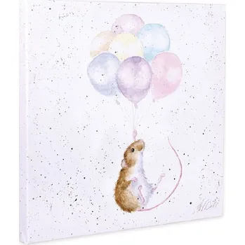 Obraz Wrendale Designs Obraz Wrendale Designs "Hold on Tight", 20x20 cm - Myška