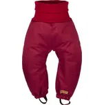 Dětské rostoucí zimní softshellové kalhoty s beránkem Monkey Mum® - Vínová karkulka 74/80