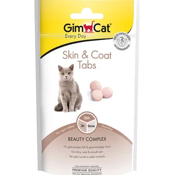 Pamlsek pro kočku 3x40g GimCat Skin & Coat Tabs - výhodné balení