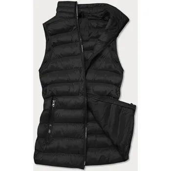 Dámská vesta Krátká černá dámská prošívaná vesta (23077-392) odstíny černé S (36)
