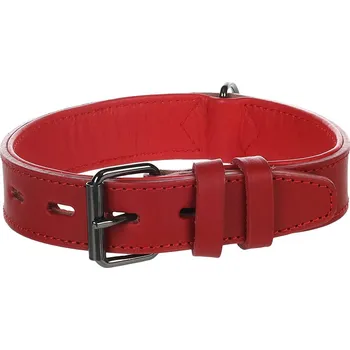 Obojek pro psa Obojek FLAMINGO Denver kožený červený (M) 3,5x38-47cm