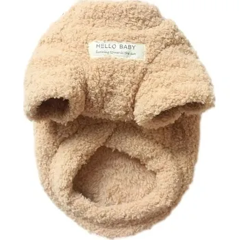 Obleček pro psa Zimní plyšový svetr pro malé psy - Kaki,XL