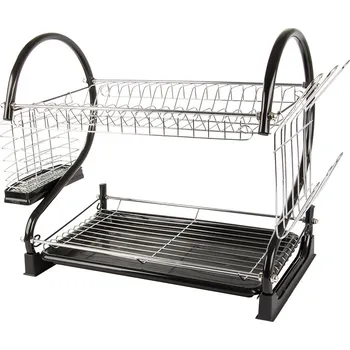 Odkapávač na nádobí Verk 07171 patrový odkapávač na nádobí černý