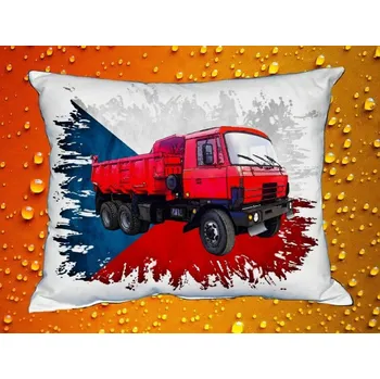 Polštář Polštářek 815 nákladní auto České výroby vlajka