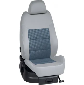 Potah sedadla Autopotahy Volkswagen TOURAN / od r.2015->, 7 Míst 5 dveří, Comfort Line, KOMFORT > OR 0396 (OR 0396 / Světle šedý bok)