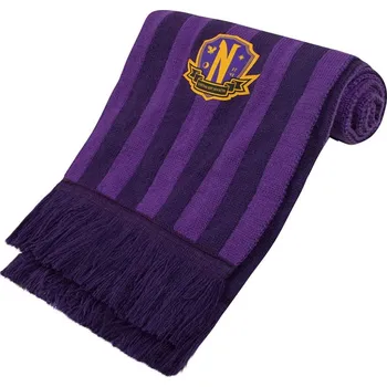 Šála Wednesday - šála Nevermore Academy (Purple) 190 cm