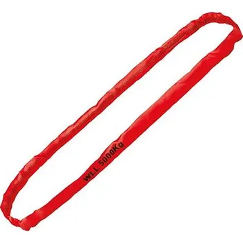 Upínací popruh Nekonečná kruhová smyčka červená 5000kg nekonečná smyčka užitná délka 4m - obvod 8m