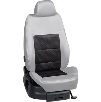 Potah sedadla Autopotahy Ford C-MAX / 2016, 5 dveří, TREND PLUS, KOŽENKA > K0012 (K0012 / Šedý koženkový bok)