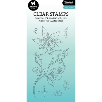 Razítko Studio Light Gelová razítka Studio Light, 6 ks - Pohádková květina