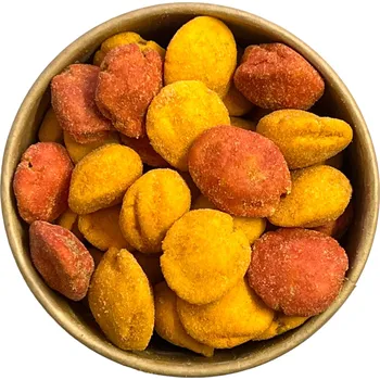 Nutworld.cz Arašídy v těstíčku se sýrovo - kečupovou příchutí Množství: 500g