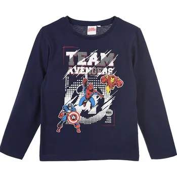 Chlapecké tričko Avengers tmavě modré tričko s dlouhým rukávem Velikost: 140