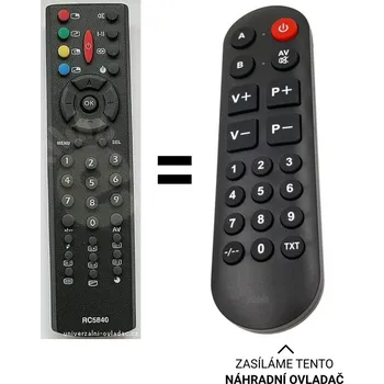 Dálkový ovladač OVP CTV2180 náhradní dálkový ovladač pro seniory